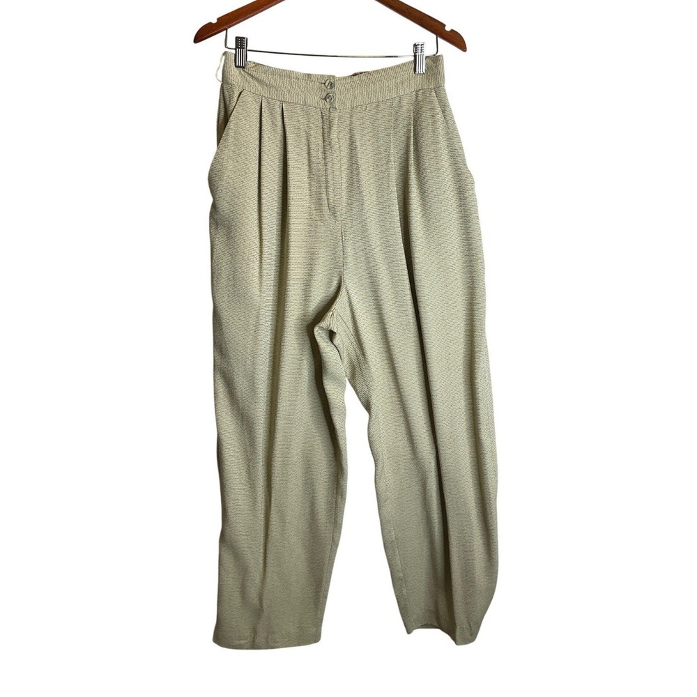 Vintage Joseph Ribkoff 3 Piece Pant Suit Set Wide Leg, Shell Tank, Open Blazer S - Picture 7 of 16